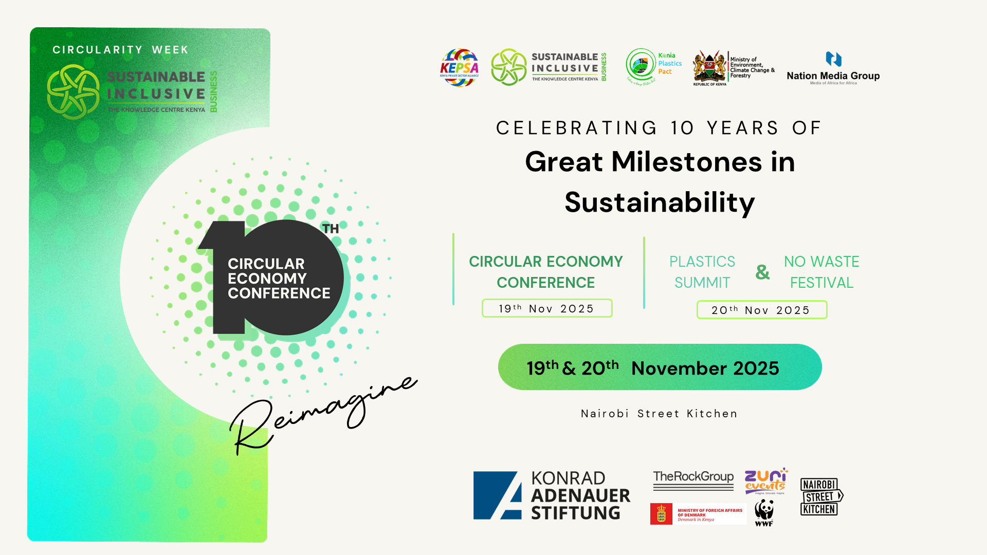 Ministry of Environment, Climate Change and Forestry, Nation Media Group, Sustainable Inclusive Business - Kenya