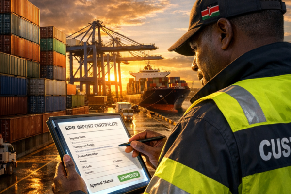 AI Illustration: EPR Clearance at Port